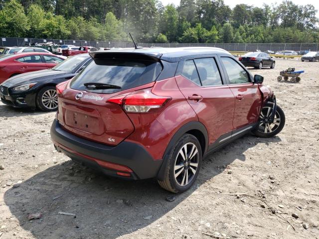 3N1CP5CU8KL535316 - 2019 NISSAN KICKS S RED photo 4