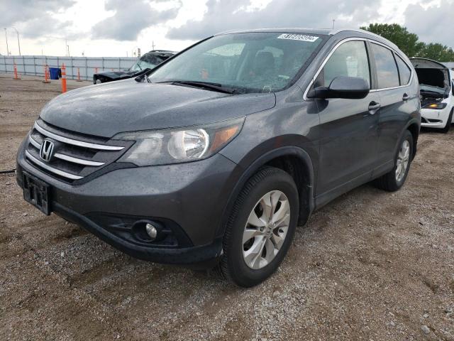 2HKRM4H71DH660965 - 2013 HONDA CR-V EXL GRAY photo 2