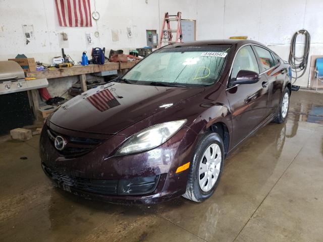 1YVHZ8BH9B5M22472 - 2011 MAZDA 6 I MAROON photo 2