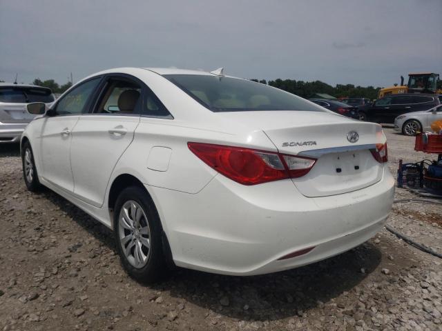 5NPEB4AC7CH432754 - 2012 HYUNDAI SONATA GLS WHITE photo 3