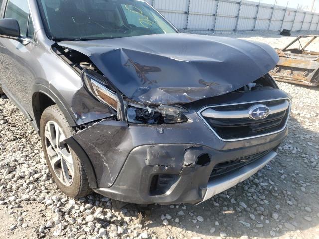 4S4BTANCXL3173158 - 2020 SUBARU OUTBACK LI GRAY photo 9