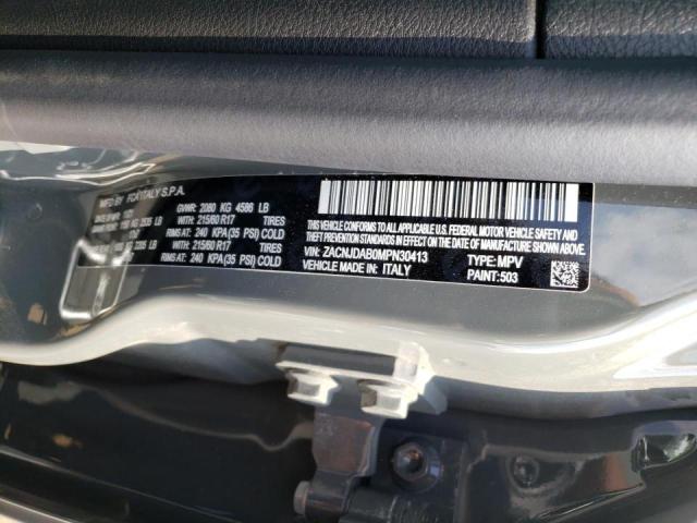 ZACNJDAB0MPN30413 - 2021 JEEP RENEGADE S GRAY photo 10