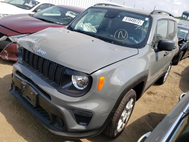 ZACNJDAB0MPN30413 - 2021 JEEP RENEGADE S GRAY photo 2