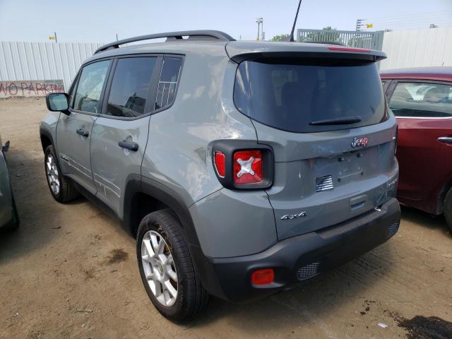 ZACNJDAB0MPN30413 - 2021 JEEP RENEGADE S GRAY photo 3