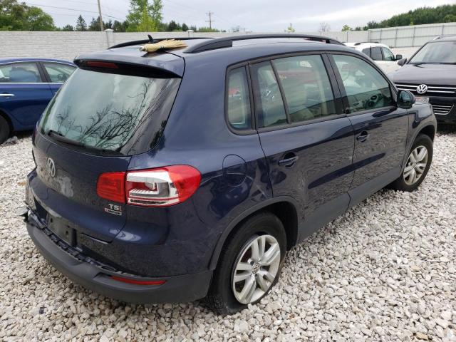 WVGBV7AX2GW604361 - 2016 VOLKSWAGEN TIGUAN BLUE photo 4