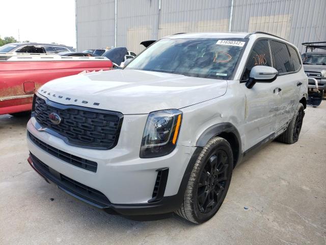 5XYP3DHC0MG155630 - 2021 KIA TELLURIDE GRAY photo 2