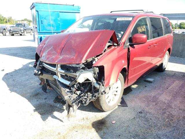 2C4RDGCG3ER121373 - 2014 DODGE GRAND CARA MAROON photo 2