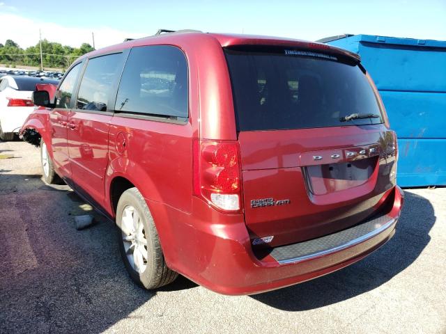 2C4RDGCG3ER121373 - 2014 DODGE GRAND CARA MAROON photo 3