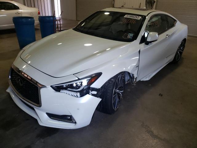 JN1EV7EK8JM340116 - 2018 INFINITI Q60 LUXE 3 WHITE photo 2