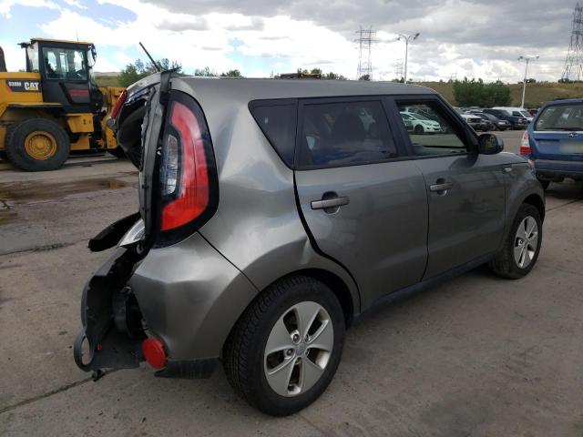 KNDJN2A22E7069448 - 2014 KIA SOUL GRAY photo 4