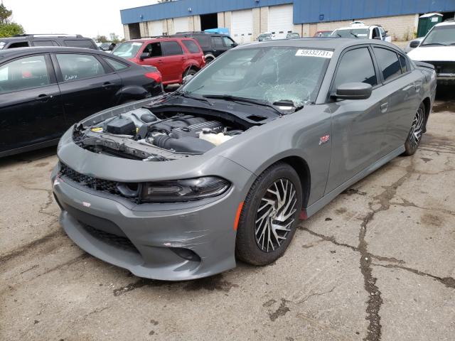 2C3CDXGJ6JH289458 - 2018 DODGE CHARGER RT GRAY photo 2