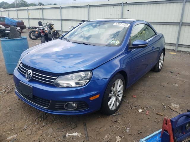 WVWBW7AH1CV006465 - 2012 VOLKSWAGEN EOS KOMFOR 蓝色 照片 2