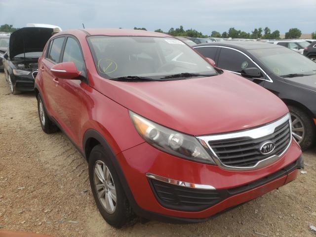 KNDPB3A24B7084845 - 2011 KIA SPORTAGE L RED photo 1