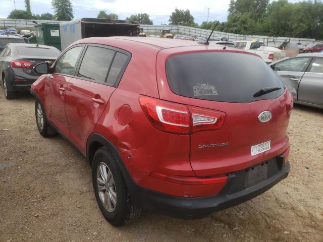 KNDPB3A24B7084845 - 2011 KIA SPORTAGE L RED photo 3