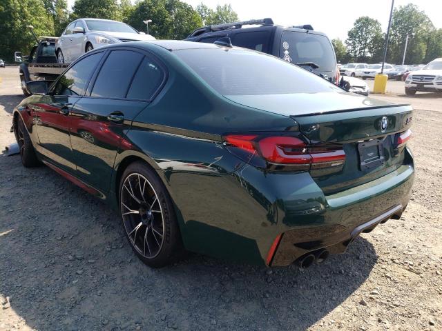 WBS83CH00MCG27958 - 2021 BMW M5 GREEN photo 3