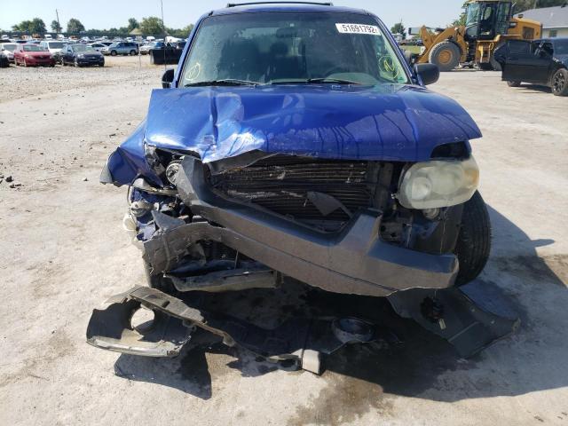 1FMYU03156KA13105 - 2006 FORD ESCAPE BLUE photo 9