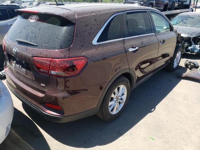 5XYPG4A35KG571071 - 2019 KIA SORENTO L BURGUNDY photo 4