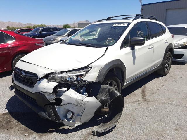 JF2GTHSC7MH310747 - 2021 SUBARU CROSSTREK WHITE photo 2