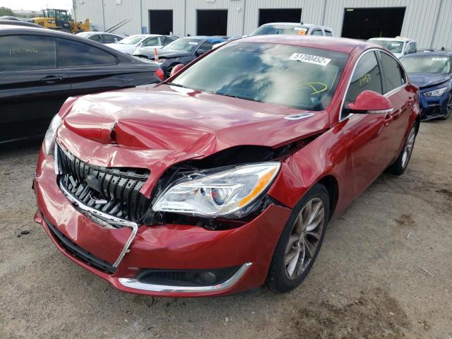 2G4GK5EX7F9264208 - 2015 BUICK REGAL RED photo 2