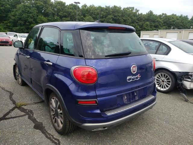 ZFBNFADH5KZ041767 - 2019 FIAT 500L TREKK BLUE photo 3