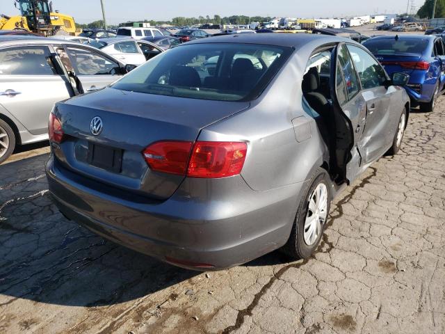 3VW1K7AJ4CM314795 - 2012 VOLKSWAGEN JETTA BASE 灰色 照片 4