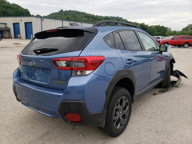 JF2GTHSC1NH272305 - 2022 SUBARU CROSSTREK BLUE photo 4