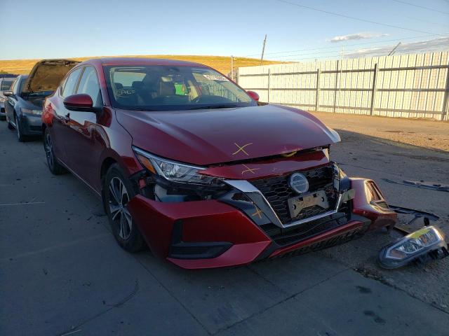 3N1AB8CV8LY309541 - 2020 NISSAN SENTRA SV RED photo 1