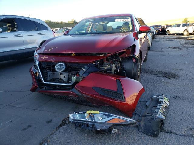 3N1AB8CV8LY309541 - 2020 NISSAN SENTRA SV RED photo 9