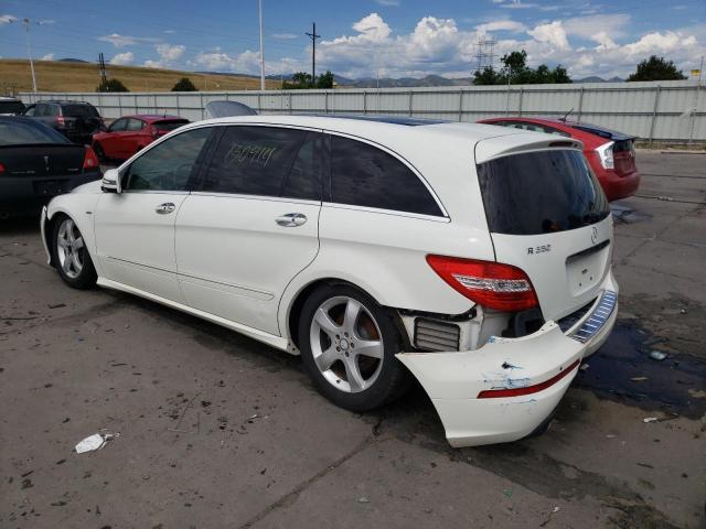 4JGCB2FE6BA134414 - 2011 MERCEDES-BENZ R 350 BLUE WHITE photo 3