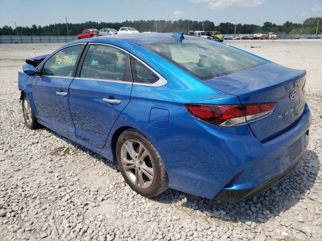 5NPE34AF7KH784142 - 2019 HYUNDAI SONATA LIM BLUE photo 3