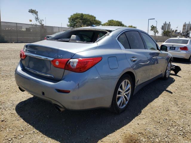 JN1CV7AP1HM640065 - 2017 INFINITI Q50 BASE BLUE photo 4