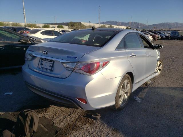 KMHEC4A49CA023390 - 2012 HYUNDAI SONATA HYB BLUE photo 4