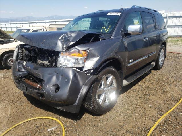 5N1AA0NE4AN611106 - 2010 NISSAN ARMADA CHARCOAL photo 2