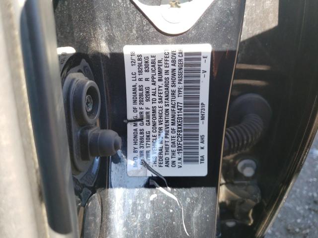 19XFC2F8XKE011477 - 2019 HONDA CIVIC SPORT  照片 10