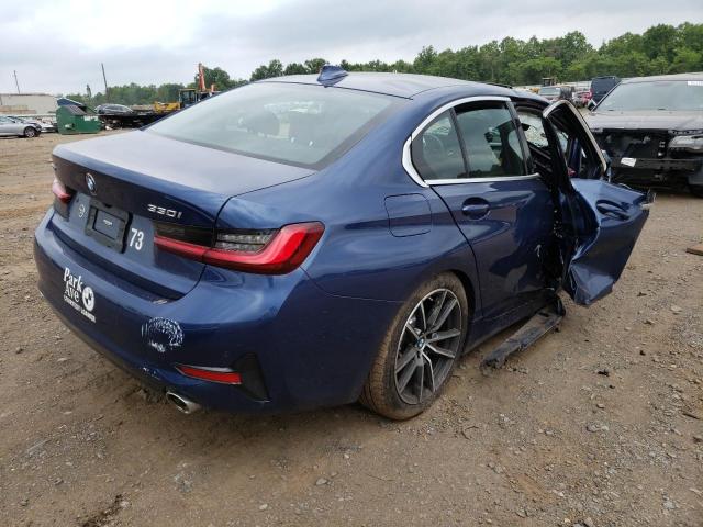 3MW5R7J05N8C33563 - 2022 BMW 330XI BLUE photo 4