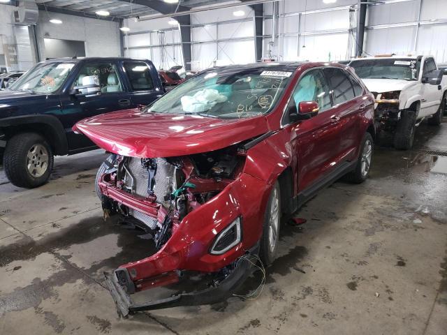 2FMPK4K98JBB25755 - 2018 FORD EDGE TITAN RED photo 2