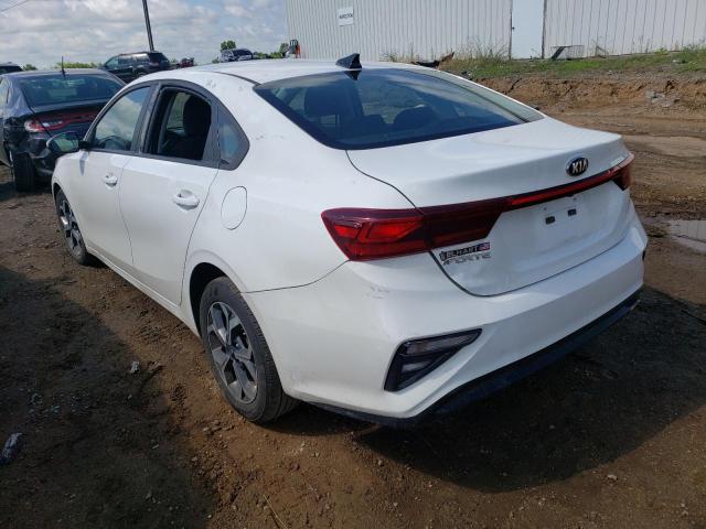 3KPF24AD1ME349923 - 2021 KIA FORTE FE WHITE photo 3