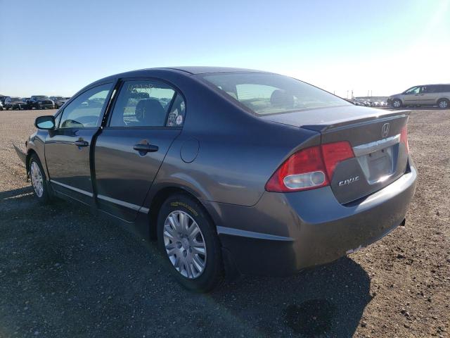 2HGFA1F23AH006783 - 2010 HONDA CIVIC DX GRAY photo 3