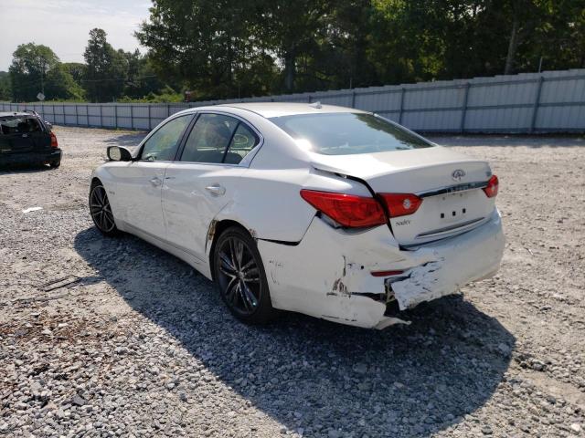 JN1AV7AP4GM490250 - 2016 INFINITI Q50 HYBRID WHITE photo 3