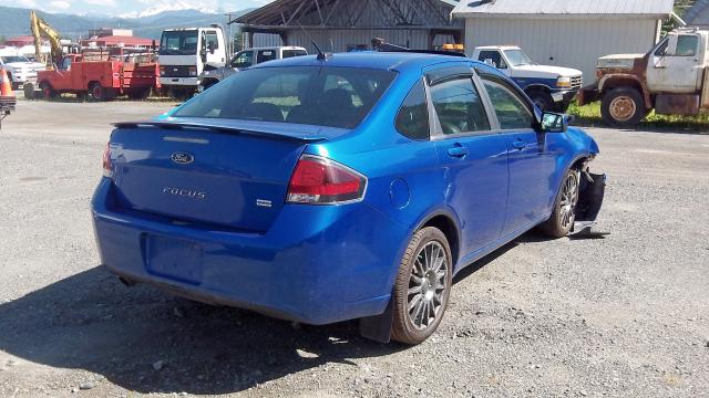 1FAHP3GN2AW158751 - 2010 FORD FOCUS SES BLUE photo 4