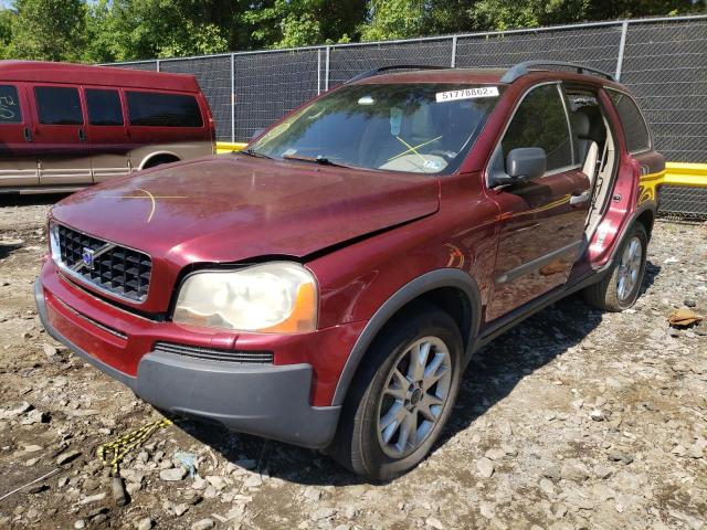 YV1CZ91H641105079 - 2004 VOLVO XC90 T6 BURGUNDY photo 2