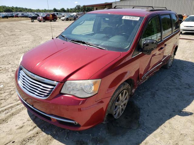 2C4RC1BG7ER441670 - 2014 CHRYSLER TOWN & COU RED photo 2