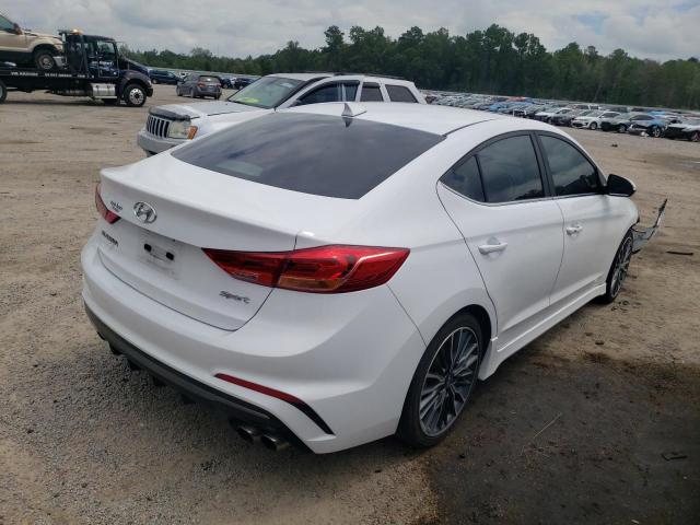 KMHD04LB8JU506123 - 2018 HYUNDAI ELANTRA SP WHITE photo 4