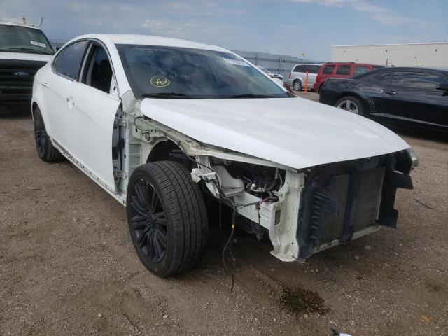 KNALN4D75E5157219 - 2014 KIA CADENZA PR WHITE photo 1