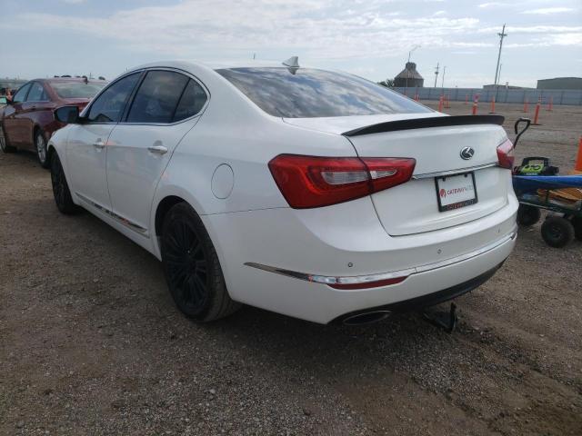 KNALN4D75E5157219 - 2014 KIA CADENZA PR WHITE photo 3