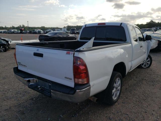 5TETX22N28Z542208 - 2008 TOYOTA TACOMA ACC WHITE photo 4