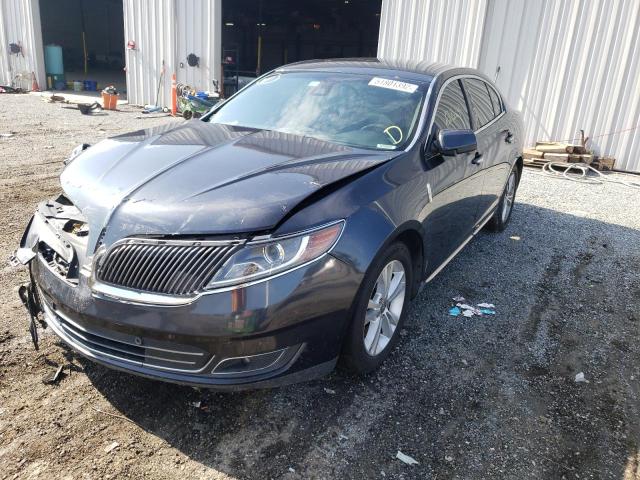 1LNHL9EK4EG611832 - 2014 LINCOLN MKS GRAY photo 2