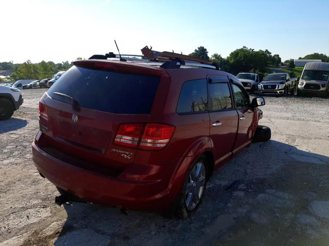 3D4GH67V59T586841 - 2009 DODGE JOURNEY R/ RED photo 4