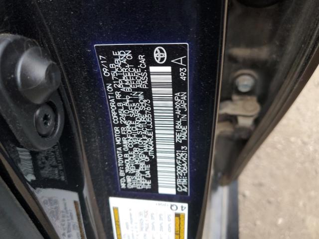 JTNKARJE1JJ557673 - 2018 TOYOTA COROLLA IM BLACK photo 10