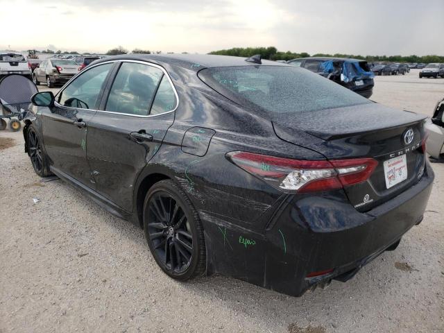 4T1K31AK7MU561313 - 2021 TOYOTA CAMRY XSE BLACK photo 3